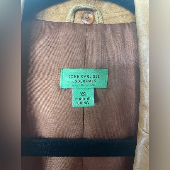 John Carlisle Vintage Leather jacket size XS - Picture 2 of 5